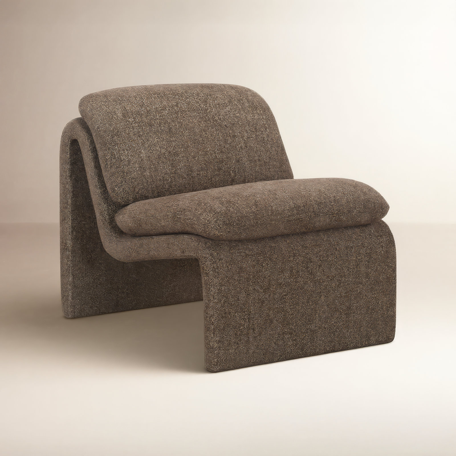 Piara Upholstered Accent Chair, Brown