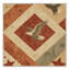 Tapis beige lavable à la machine à motif rétro style chalet Americana Osiyo-1385012080