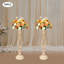 10 pièces porte-bougie sur pied en métal autoportant pour bouquets de fleurs pour réception de mariage