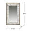 Miroir vintage rétro avec plateau décoratif et verre de haute qualité