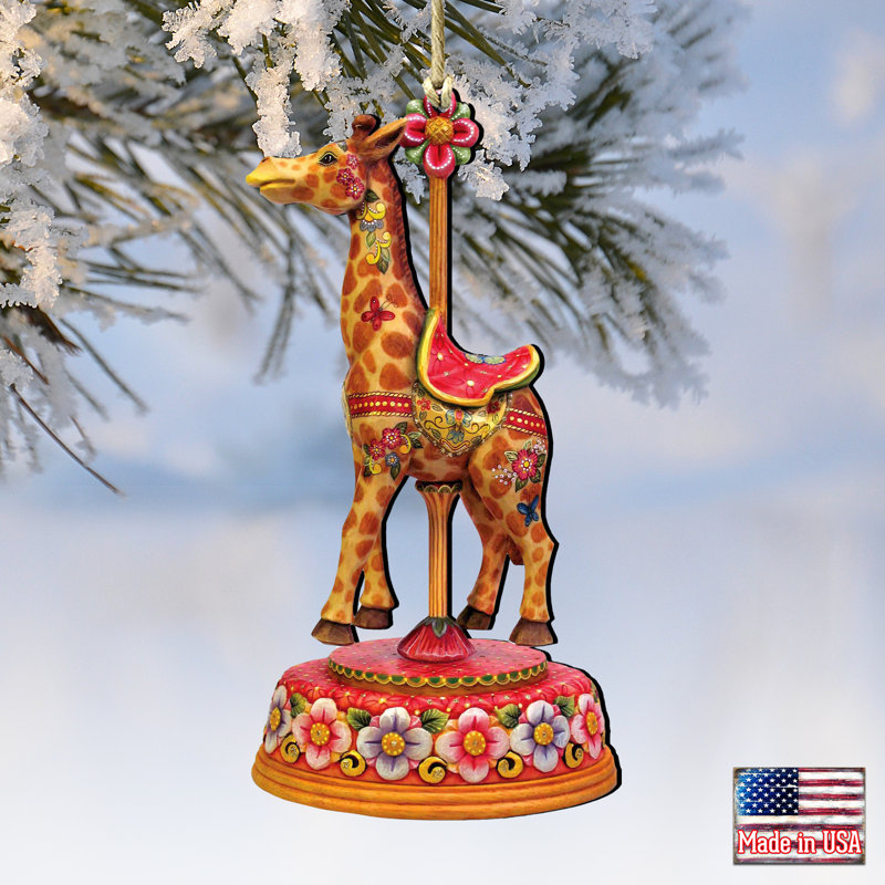 Ornement suspendu Tidaholm Carousel Giraffe