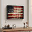Drapeau américain grunge avec détails bruns, nature, illustration moderne, petit décor, œuvre d'art moderne-101376376-101376380