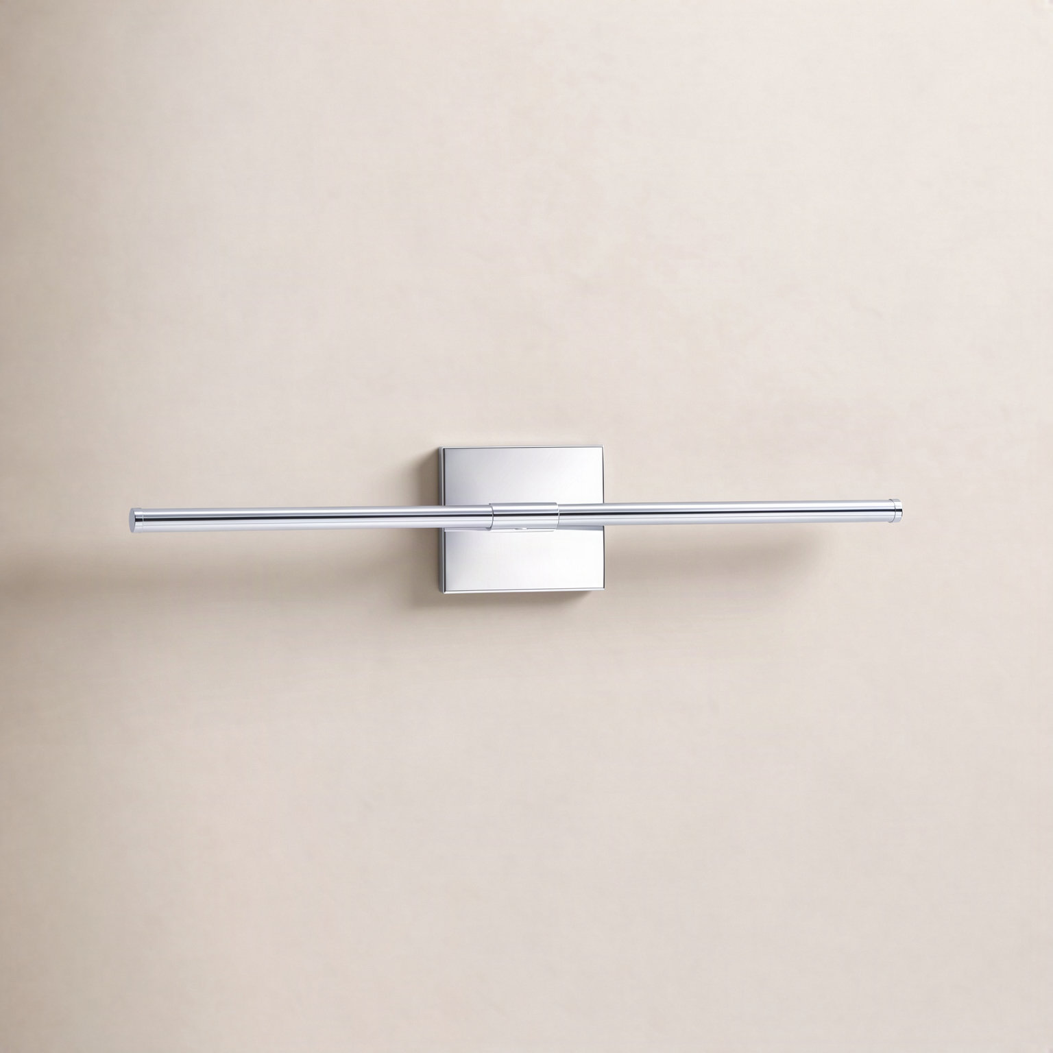 Gallatin Single Light Dimmable LED Armed Sconce, Chrome