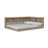 Karnova Platform Bed with Bookcase-597738484-597738487