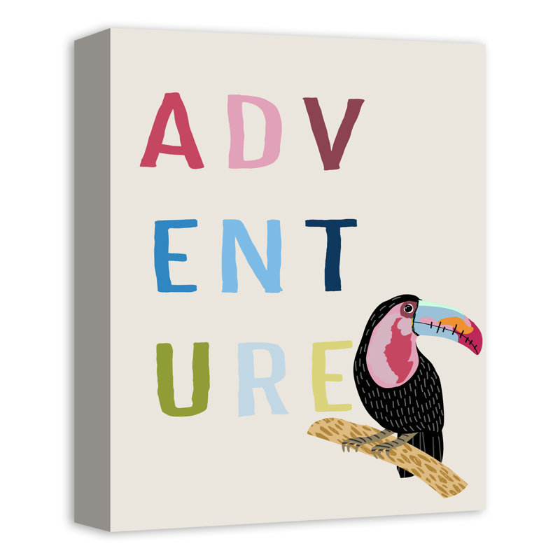 Art d'aventure sur toile, H 14 po x l 11 po x P 1,25 po