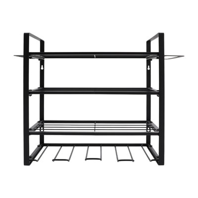 Wall Mount Electric Drill Tool Storage Rack Power Tool Organizer 4-Tier Tool Organizer And Storage Shelf