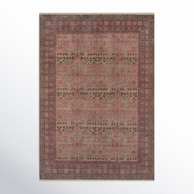 Leonardo Handmade Wool Brown Rug