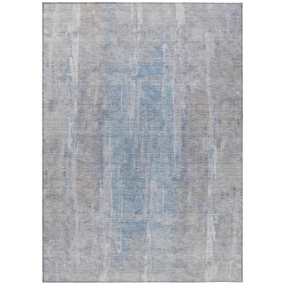 Machine Washable Indoor/Outdoor Masuda ACN2309 Abstract Rug