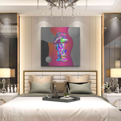 Art mural en métal Orren Ellis «Cyberpunk David» par Luxe