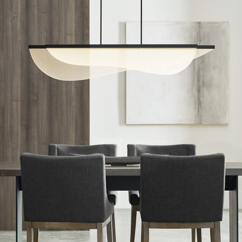 Nyra 12 - Light LED Pendant, Nightshade Black
