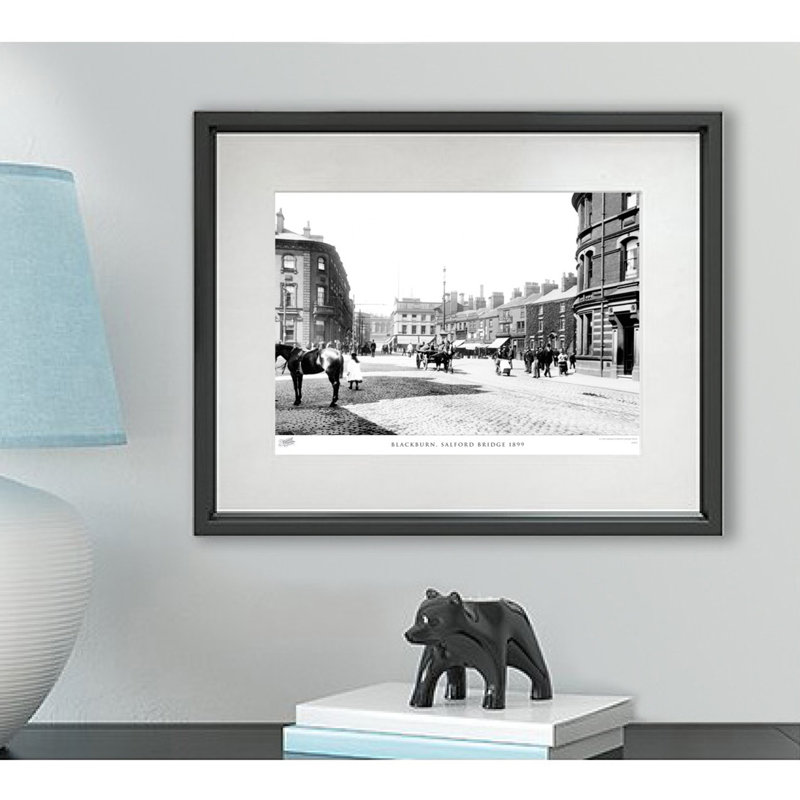 Blackburn, Salford Bridge 1899 by Francis Frith - Single Picture Frame Print, 40cm H x 50cm W x 2.3cm D