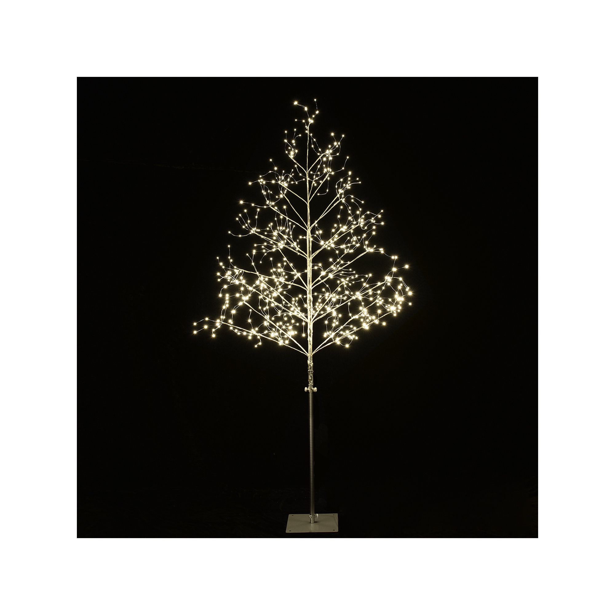 60'' LED Lighted Trees & Branches, Silver
