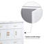Armoire de salle de bain 48 po avec lavabo en céramique - 4 portes à fermeture douce et 4 tiroirs-406712258
