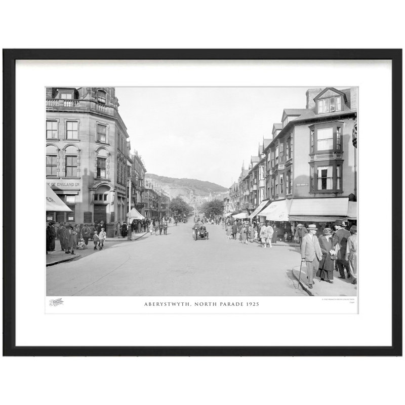 Aberystwyth, North Parade 1925 by Francis Frith - Single Picture Frame Print, 60cm H x 80cm W x 2.3cm D