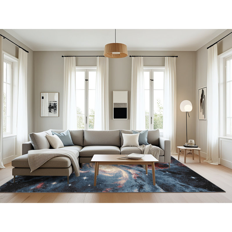 Tapis mauve lavable à la machine, Rectangulaire 8 pi x 12 pi