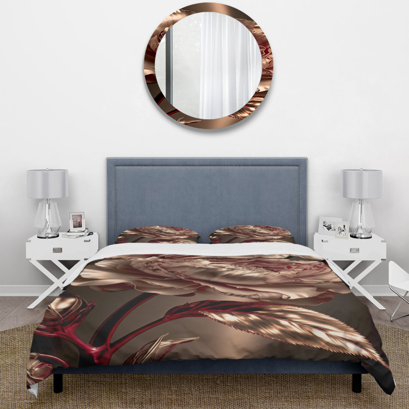 Ensemble de housse de couette en microfibre / polyester Gilded Rose Vintage Glam II