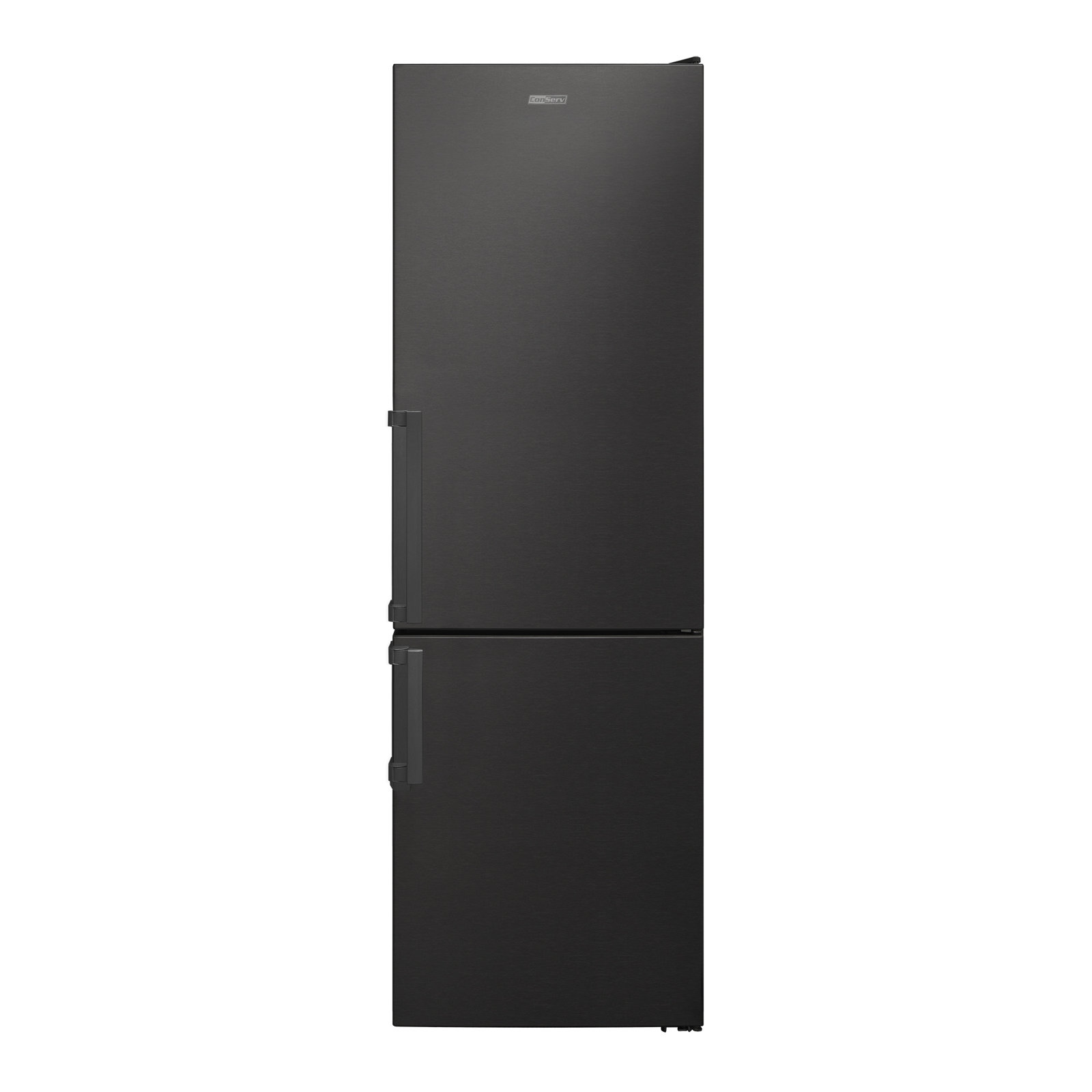 Conserv - 12 Cu. Ft. Garage Ready Bottom-Freezer Refrigerator No Frost Wine Rack ENERGY STAR 110 V - Titanium | Fridge.com
