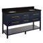 Ensemble de meuble-lavabo double 60 "avec lavabos ovales encastrés Robertson-75246265-75246287-75246262