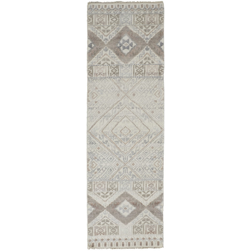 Kedric Performance Viscose Geometric Indoor Rug, Runner 2'6" x 10'