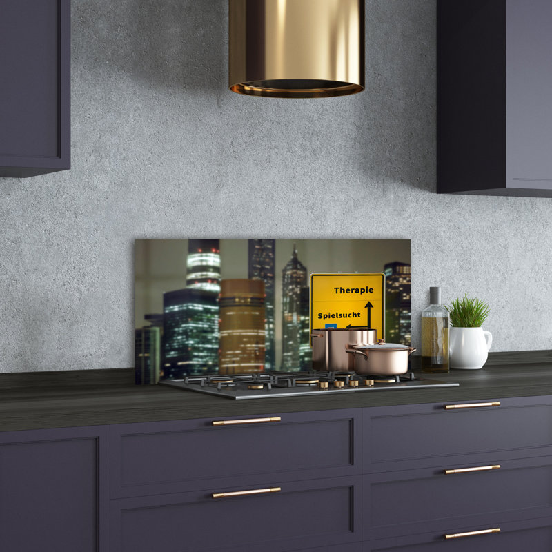 Livnat 50cm W x 100cm L Glass Peel and Stick Panel