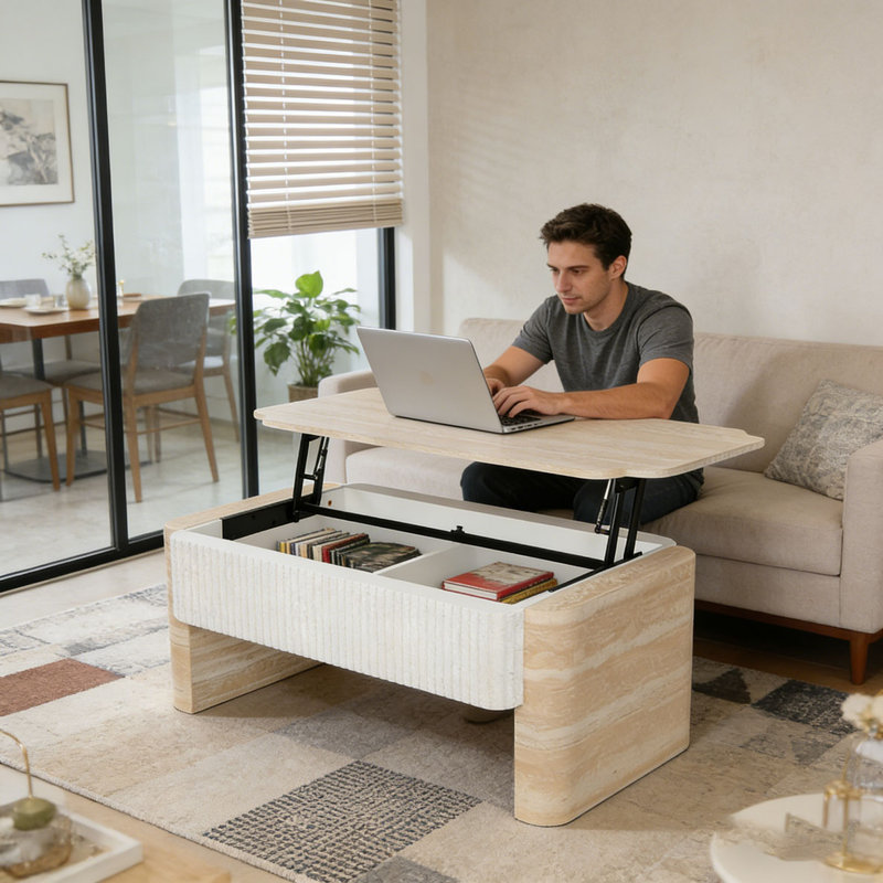 Lift Top Coffee Table, Rectangular
