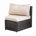 Beige Cushion/Brown Frame