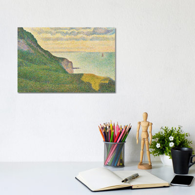 Seascape At Port-en-Bessin, Normandy, 1888 by Georges Seurat - Wrapped Canvas Print