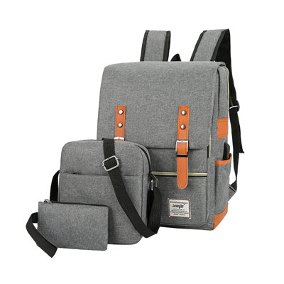 Backpack Travel Laptop Backpack, Large Women's Men's Travel Backpack, 17 In Business Carry On Backpack With Crossbody And Coin Purse, College Bag Three Piece