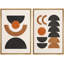 Art moderne bohème de style abstrait Mid-Century-98109720-98109719
