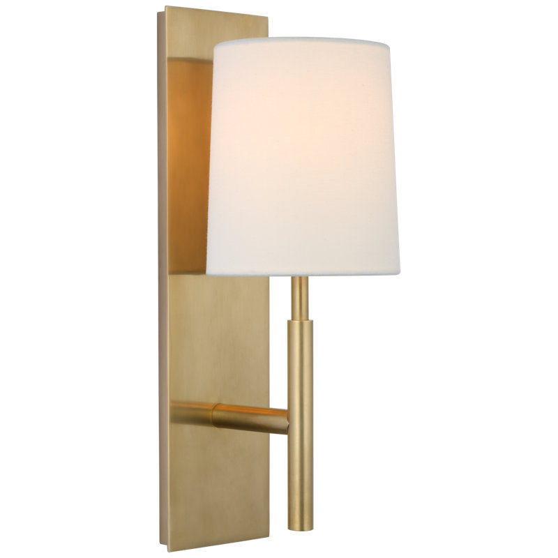 Barbara Barry Clarion Medium Sconce, Soft Brass