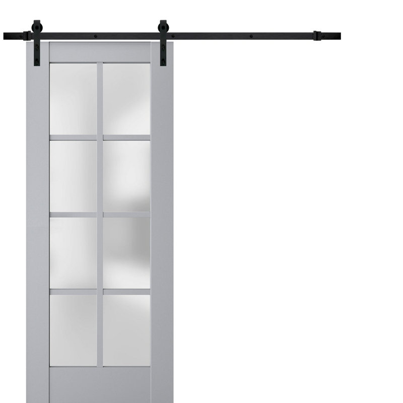 Porte de grange Veregio, 42 po x 84 po, Gris