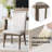 Claudio 20''W Transitional Upholstered High Back Dining Chair with Upholstered Back Set of 4-1451823744