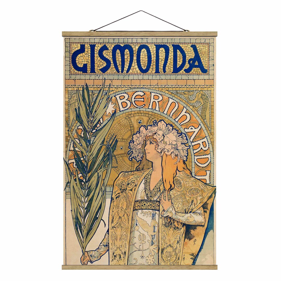 Stoffbild Posterforthe für Play Gismonda von Alfons Mucha