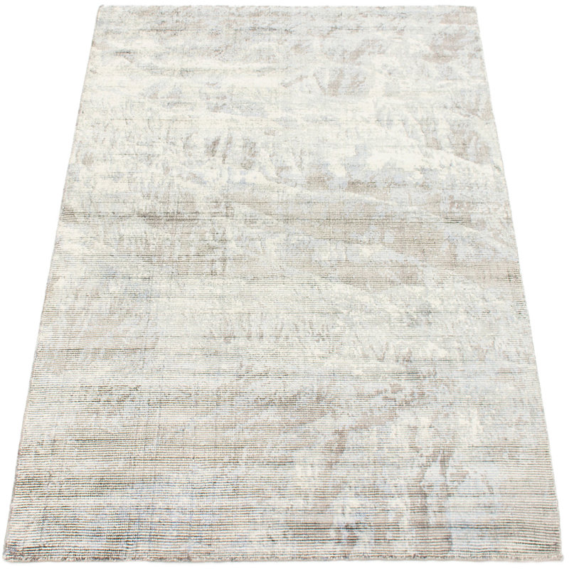 Tapis de zone en laine 7 pi x 7 pi 7 po main one-of-kind-noué la 2010 galleria Erisa