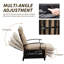 Chaise de patio inclinable avec coussins-528985590