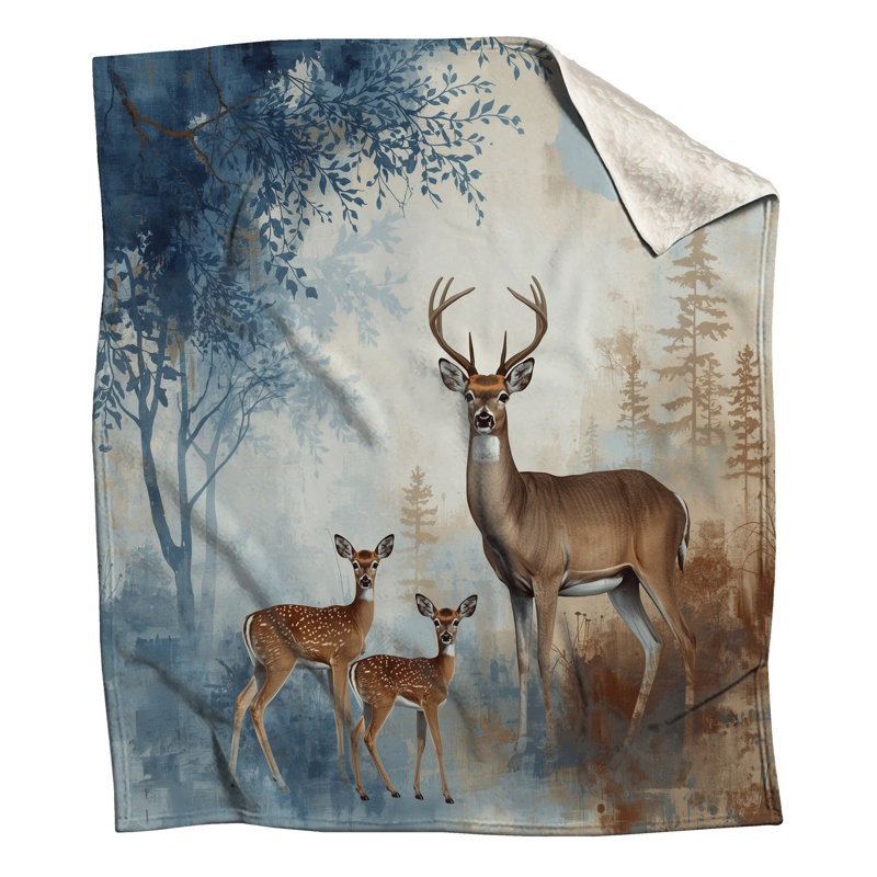 Couvertures Forest, 60 po L x 80 po H