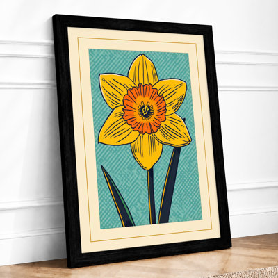 Daffodil Study Botanical - Framed Print