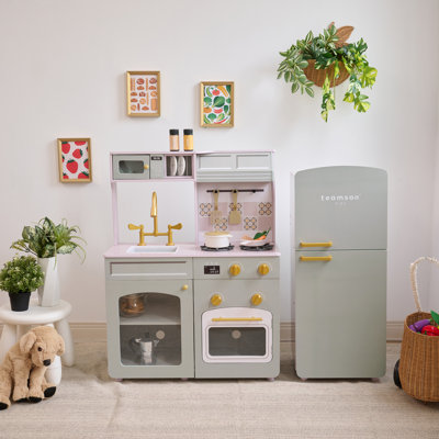Cuisine de jeu en bois avec réfrigérateur et évier modulaire Teamson Kids Little Chef