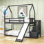 Lit superposé simple au-dessus de simple avec glissière et escalier Pendelton Kids-386001806