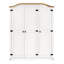 Ouellet 3 Door Solid Wood Wardrobe