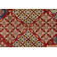 Tapis traditionnel rétro en laine rouge noué à la main 9 pi 8 po x 13 pi 10 po