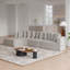 Ensemble de canapé modulaire en chenille, canapé incurvé moderne en forme de nuage, comprend 10 coussins, canapé d'angle en tissu de salon, canapé modulaire en L (méridienne gauche)-385456476