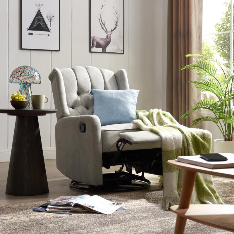 Blossburg 63cm Wide Swivel Wing Chair Recliner