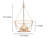 4 - Light Lantern Geometric Chandelier
