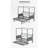 Space-saving Twin Beds Frame With Metal Trundle, Modern White Design