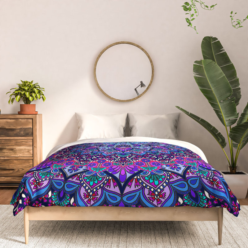 Aimee St Hill Polyester Damask Duvet Cover, King Duvet Cover + 2 King Shams