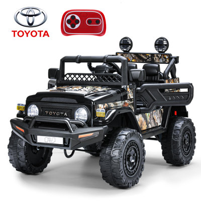 Licensed Toyota FJ Cruiser 12V 7AH Kids Ride on Truck Battery Powered 4.0 MPH Electric Car Toy -  FUNTOK