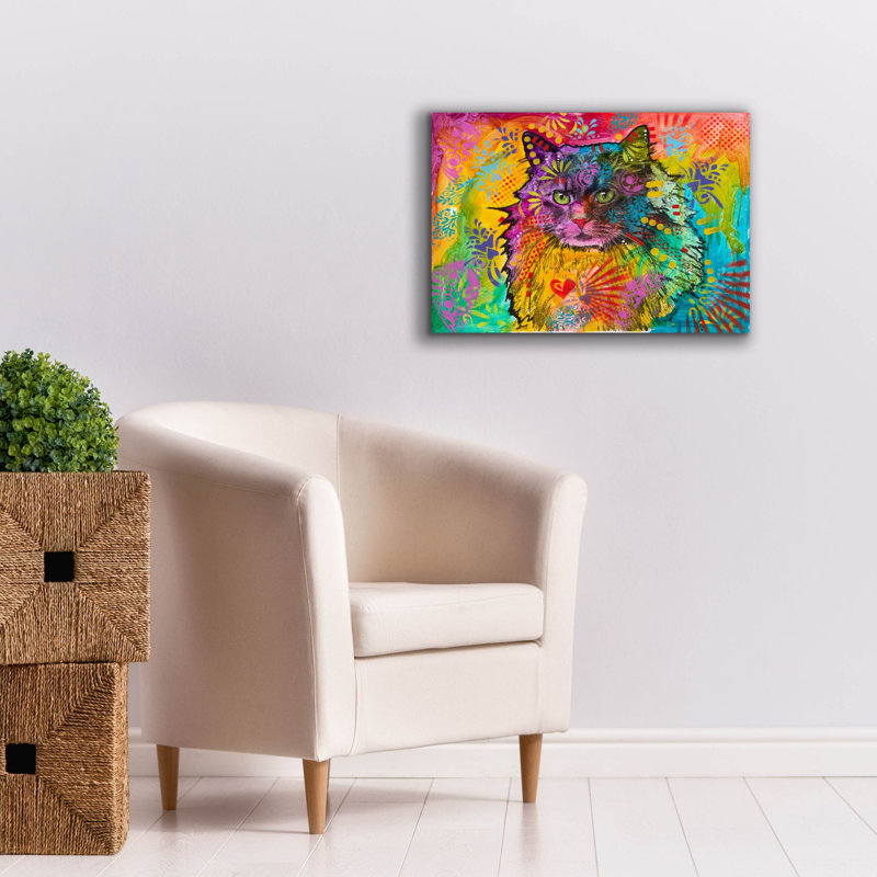 «Max Coon» par Dean Russo, art mural sur toile, H 18 po x l 26 po x P 0,75 po