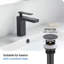 Blaze Single-handle Bathroom Faucet with Drain Assembly-63955660