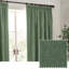 Heavy Chenille Room Darkening Pencil Pleat Curtains-185283816-185283817